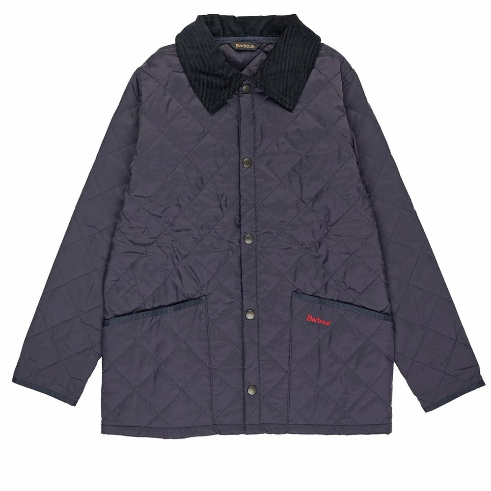 Boys Navy Barbour Liddesdale Jacket.  Never Worn.